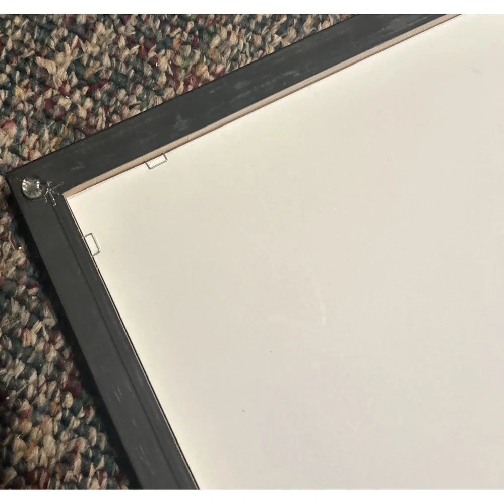 Square Frame With Bulk And White Checkered Mat Frame 17x 17 Sq Mat 10x10 Picture